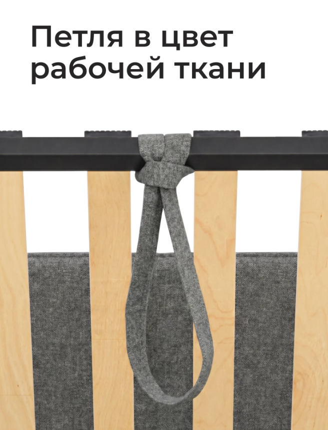 Детская кровать-тахта Romack Алиса 160х80 с подъемным механизмом- цвет рогожка грей (8)